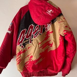 Rare!! Vintage San Francisco 49er Football Puffer Jacket - Proline 90’s NFL